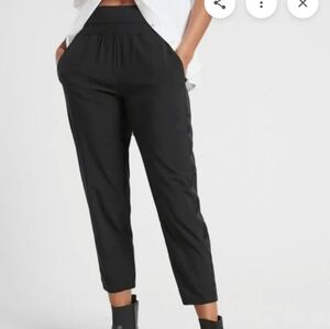 NWT Black Athleta Nolita Slim Tapered Black Ankle Pants